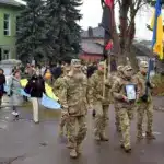 Похоронна процесія на похороні Михайла Вариводи.