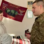 Василя Мельничука посмертно нагородили орденом "За мужність". Нагороду приймає дружина.