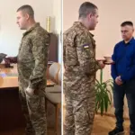 Родинам Литвинчук і Усенко вручають ордени.