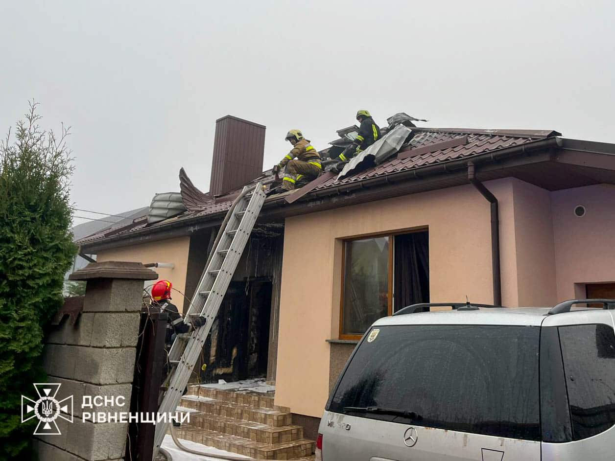 Пожежа в селі Біла Криниця.