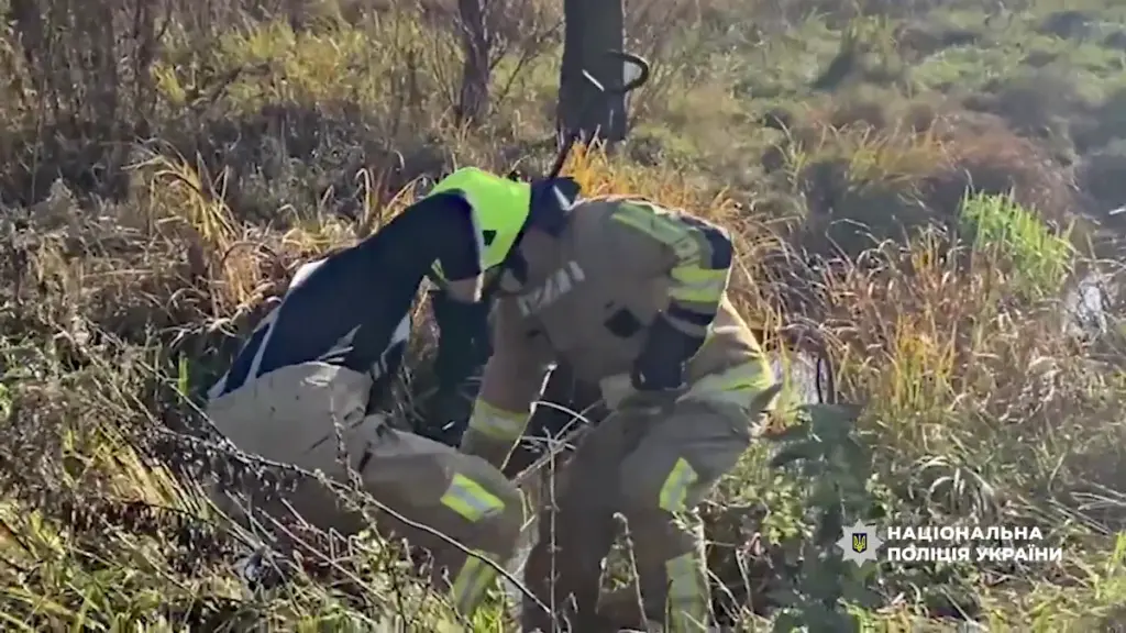 Тіло зниклого пенсіонера рятувальники дістають із водойми.