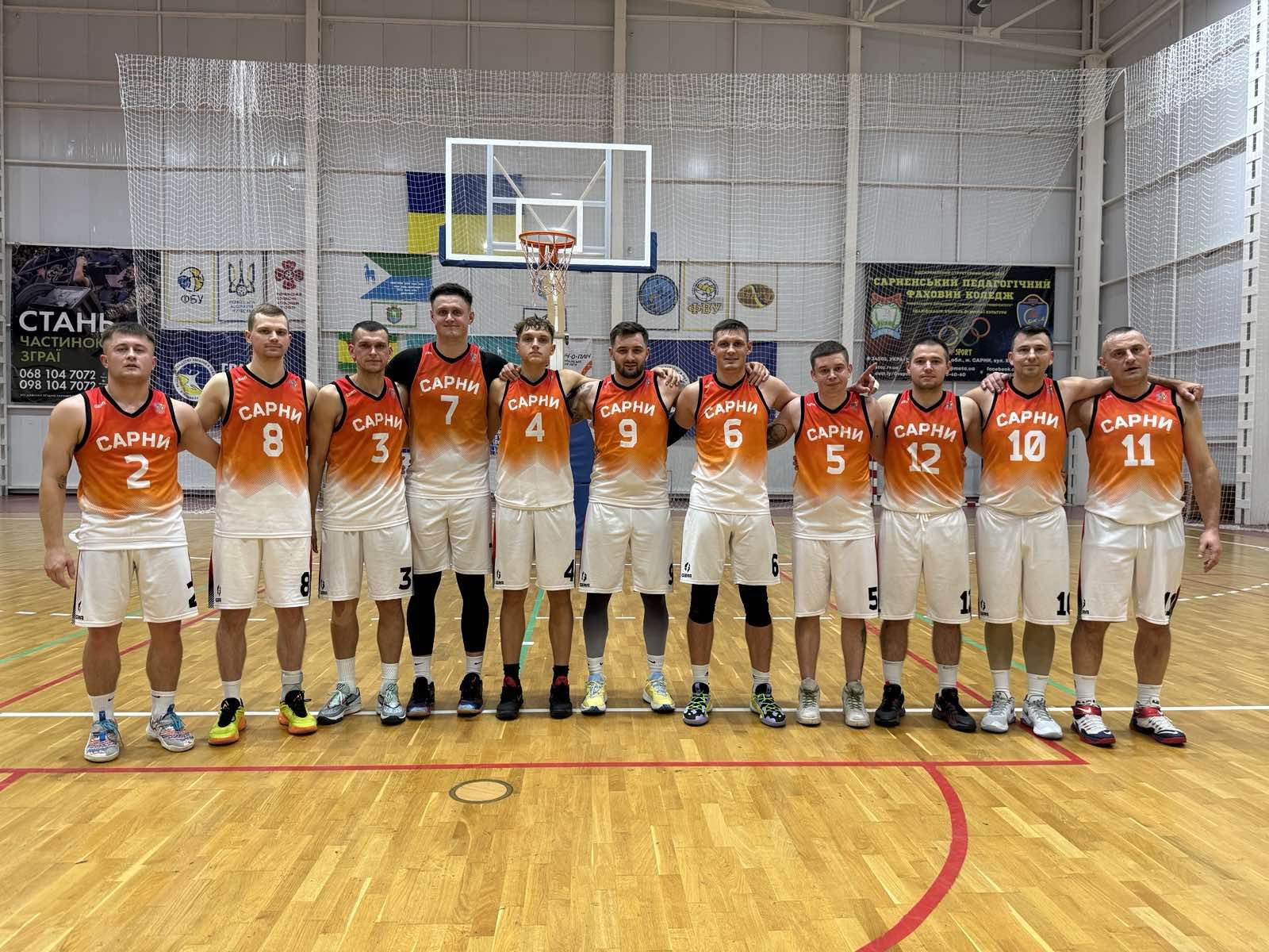 БК «САРНИ» розгромив суперника у першому матчі чемпіонату АБЛ Рівненщини
