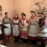 Виступ фольклорного гурту «Джерело» під час семінару про збереження зимового календарно-обрядового фольклору.