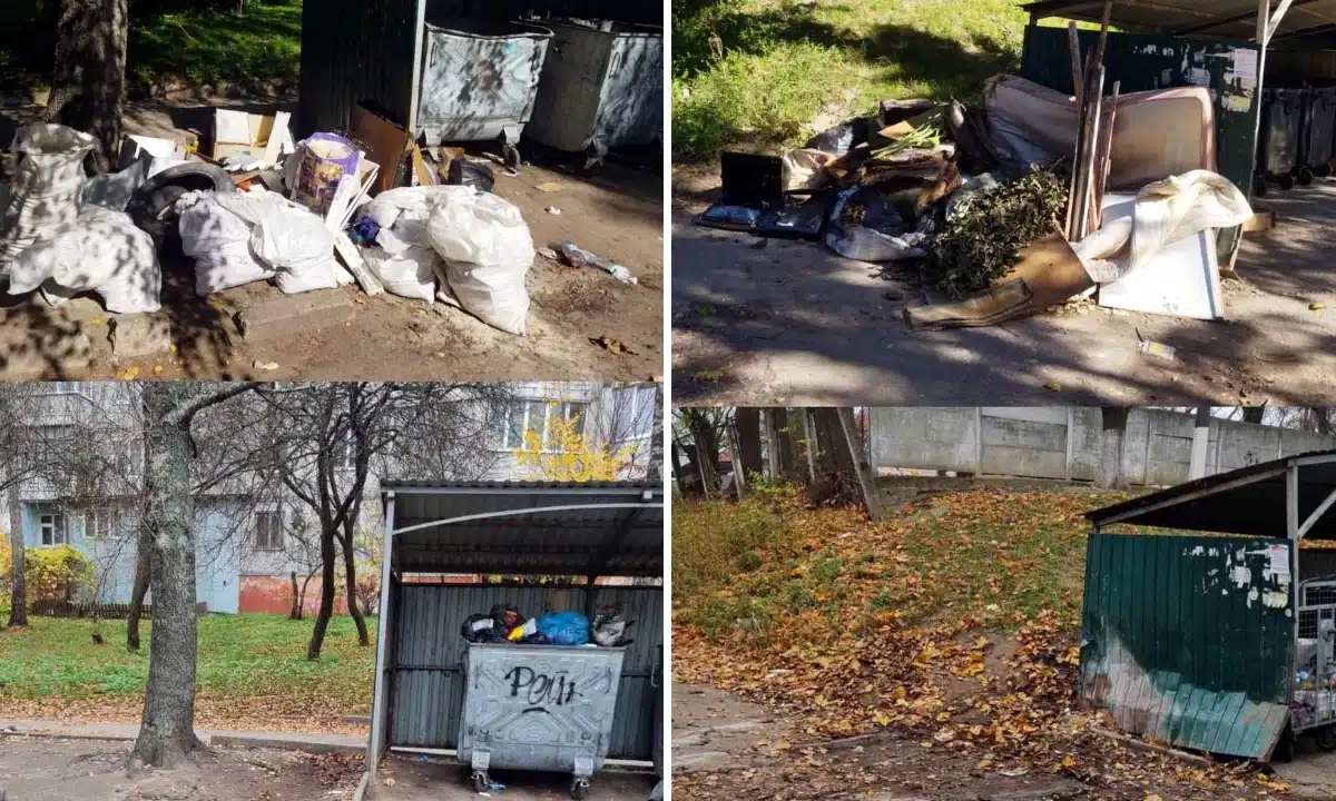 Стихійні сміттєзвалища неподалік вулиці Вербова у Рівному.
