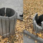 Невідомі знищили сміттєві урни в зоні відпочинку Рівного Розбиті урни в парку.