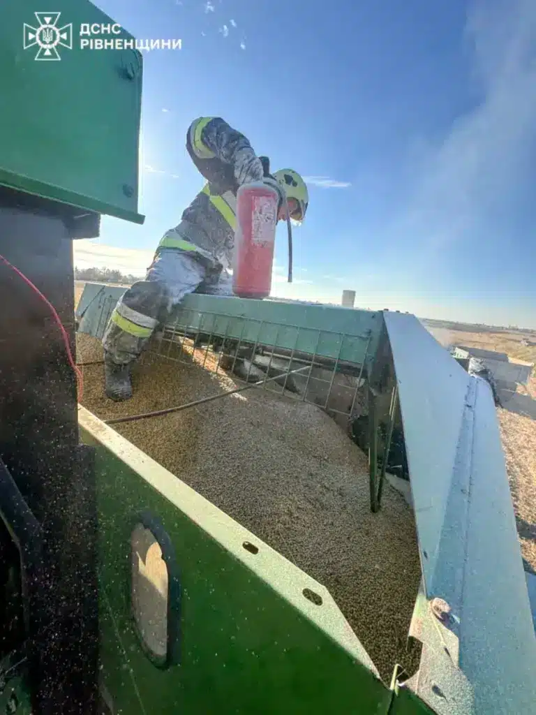 Рятувальник оглядає місце займання.