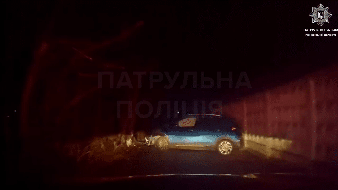 Водій врізався в дерево.