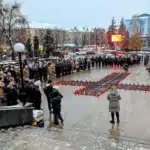 Вшанування пам'яті жертв голодоморів у Рівному.