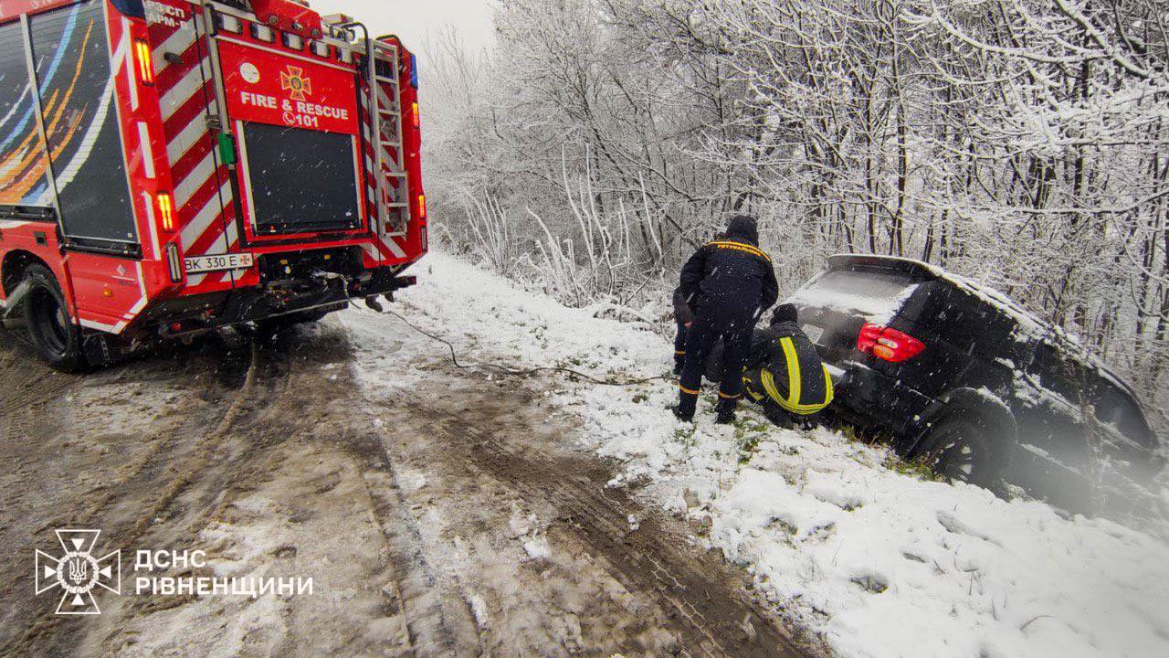 Ожеледиця на Рівненщині.