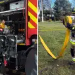 Добровольці Зорянської громади пройшли практичне навчання на шляху до створення пожежної команди Добровольці-пожежники із Зорянської громади проходять практичне навчання.