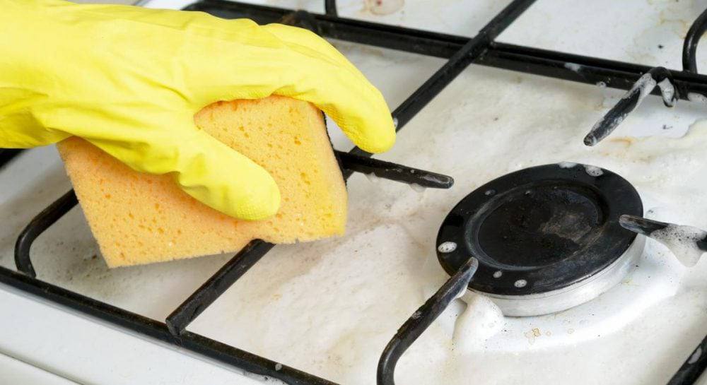 Як почистити газову плиту домашніми засобами Очищення газової плити
