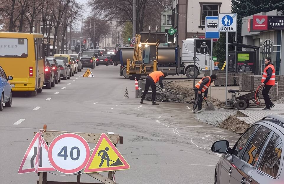 Ремонт тролейбусної зупинки