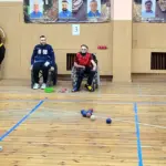 Змагання під час чемпіонату з бочча у Рівному.