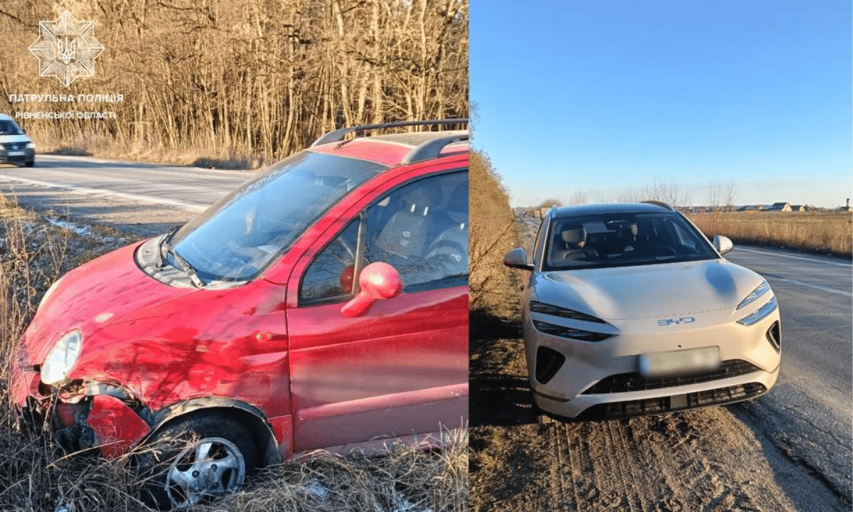 ДТП через невдалий обгін поблизу Клеваня