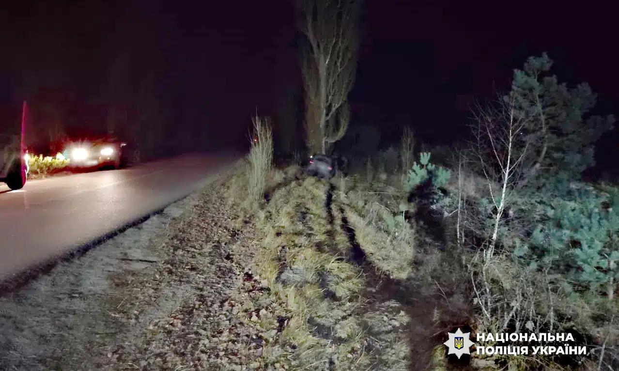 Місце ДТП у Тріскинях.