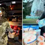 Гощанська громада передала військовим продукти та спорядження на фронт Військові з допомогою від Гощанської громади.