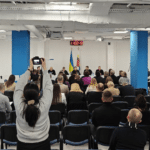 Виїзне засідання обласної ради в укритті нового лікувально-реабілітаційного корпусу госпіталю для ветеранів на Рівненщині.