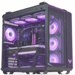 Сучасний ігровий ПК з прозорим корпусом, відеокартою та системою охолодження