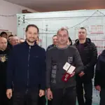 Під час нагородження енергетиків у Рівному.