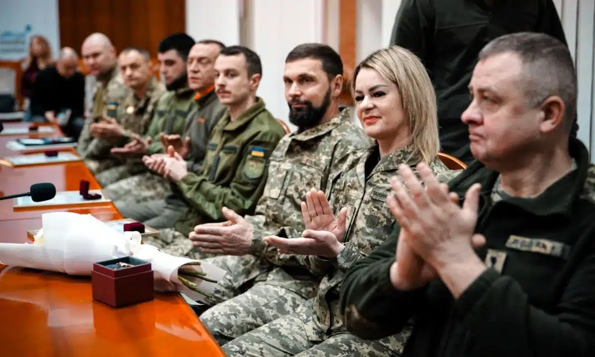 Військові, присутні на нагородженні.