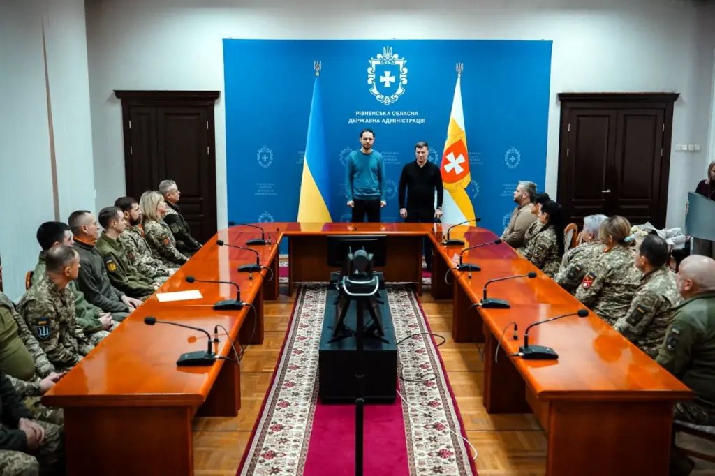 Церемонія нагородження військових у Рівненській ОДА.