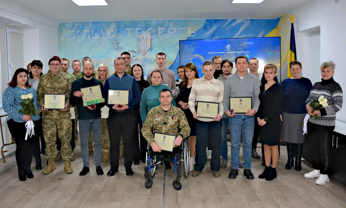 Спільна світлина з нагородження в Дубенській РДА.