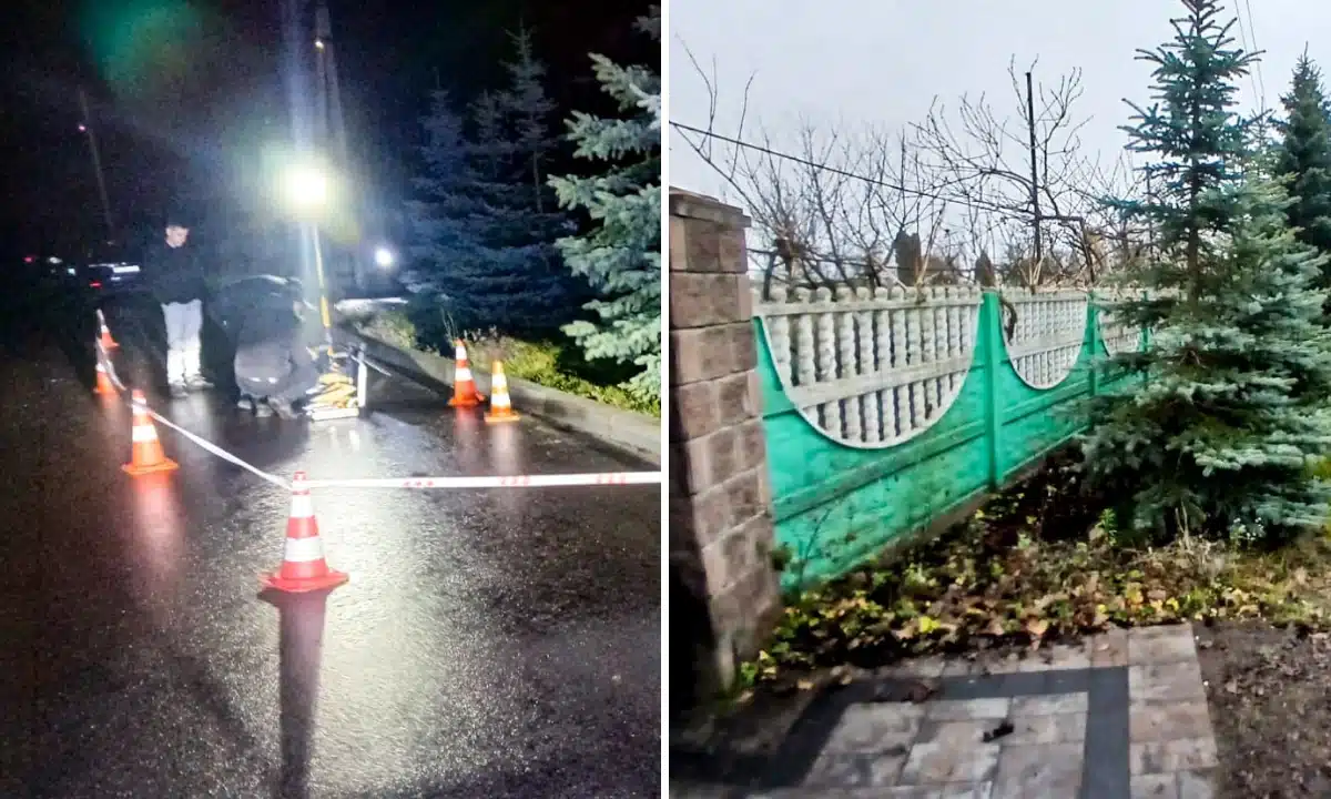 Підпал на Дубенщині. Поліція працює на місці злочину.