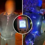 Водій скутера з 2,72 проміле алкоголю в крові їздив вулицями Рівного Водій, скутер і алкотестер.