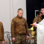 Рівненські нацгвардійці відзначають Різдво.