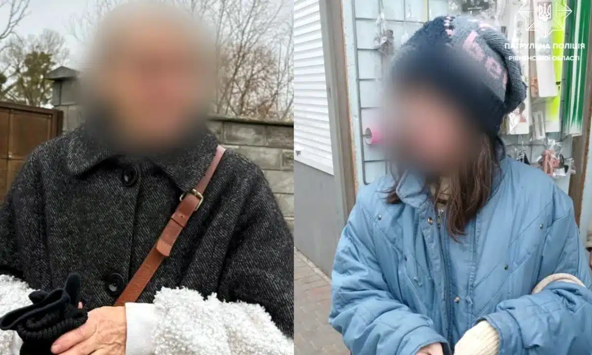 Двох дезорієнтованих жінок у Рівному повернули додому патрульні Дві розгублені жінки, яких патрульні повернули додому.