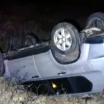 ДТП біля Здолбунова - перекинене авто.