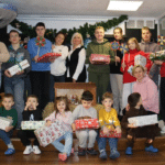 Діти з подарунками від партнерів з польського Ольштина.