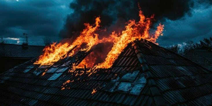 Горить будинок