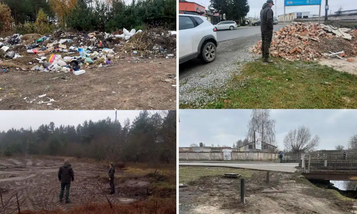 Сміттєзвалища на Сарненщині - до і після.