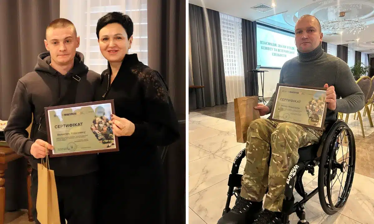 Ветерани, які отримали сертифікати на житло.