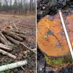 Незаконна вирубка дерев у Соснівці.