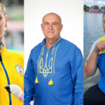 Спортсмени та тренер