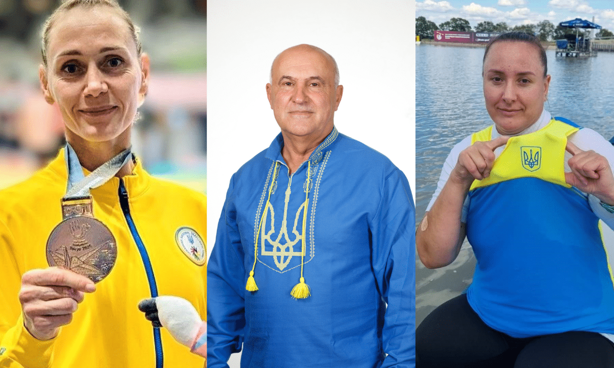 Спортсмени та тренер