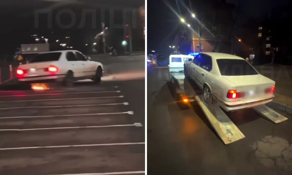 Дрифт на парковці і авто на евакуаторі.