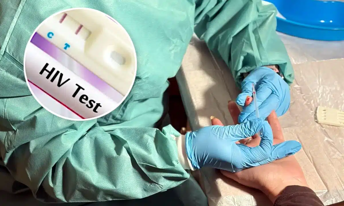 Тестування на ВІЛ: забір крові.