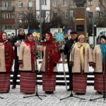 На майдані Шевченка в Костополі провели пам’ятну «Тиху Коляду»