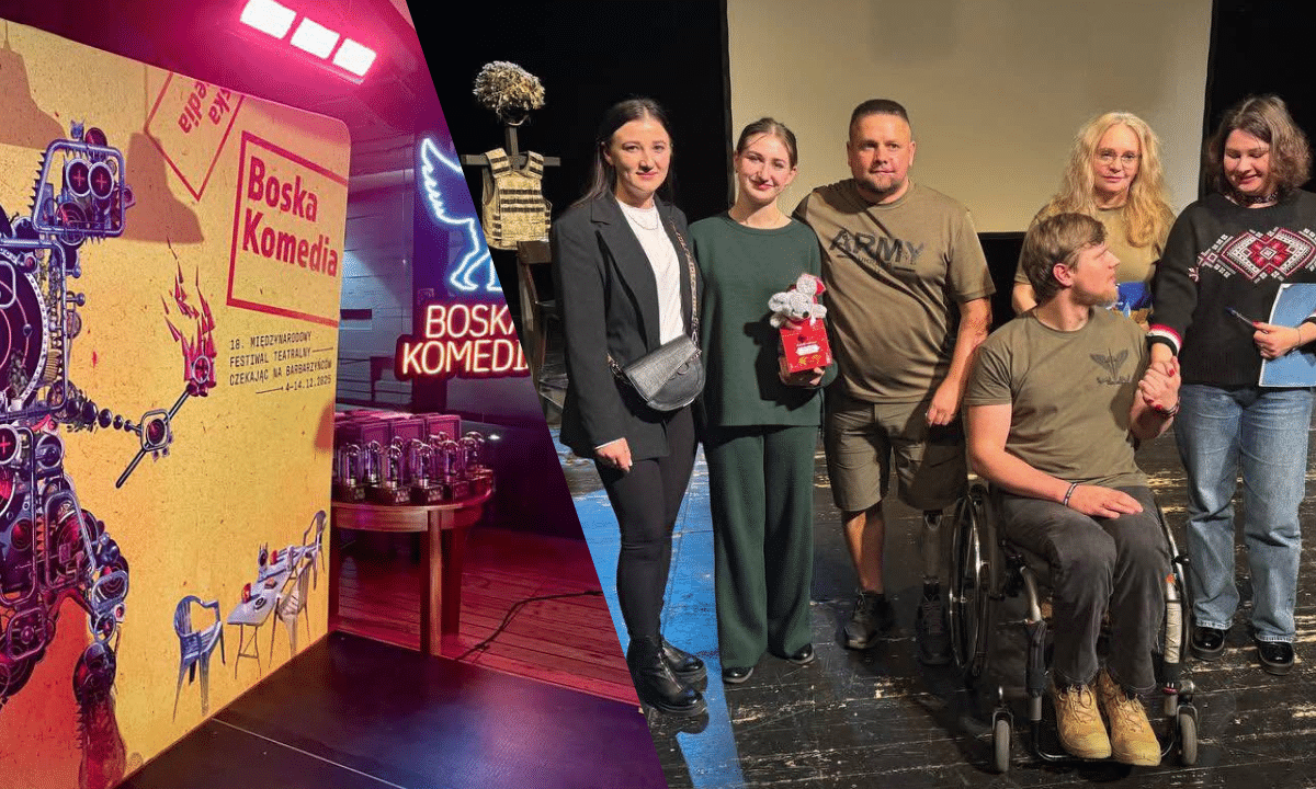 Виставу «Я не покинув Україну», яку показували в Рівному, представили на фестивалі у Кракові Вистава Я не покинув Україну в Кракові