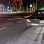 Місце ДТП і авто, яке збило дівчинку.