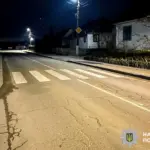 Місце у Костополі, де водій збив дитину.