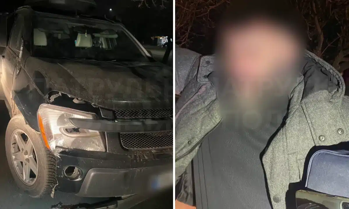 Водія, який збив пішохідку та втік з місця ДТП, затримали у Рівному (ВІДЕО) Авто з пошкодженнями і затриманий водій.