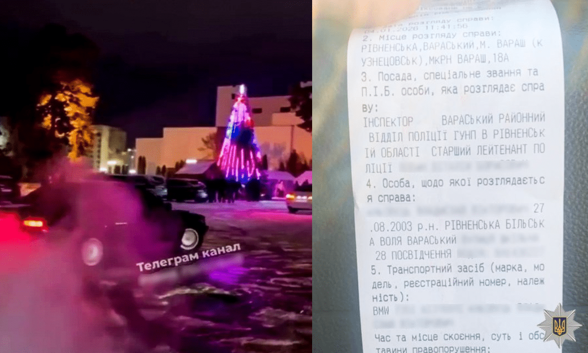 У Вараші притягнули до відповідальності «дрифтера» У Вараші поліцейські притягнули до відповідальності «дрифтера»