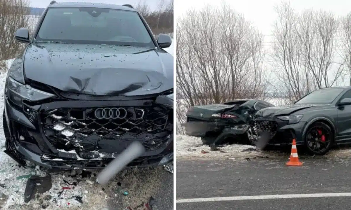 Два розбиті авто після ДТП в Дитиничах.