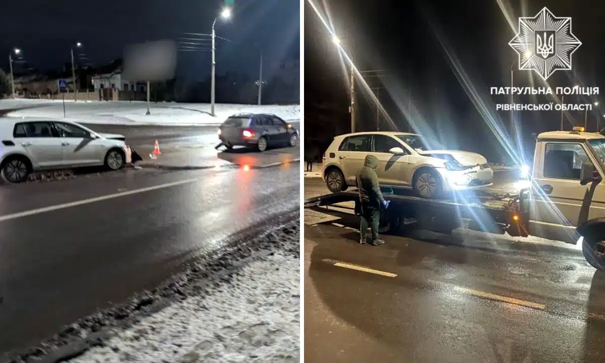 У Рівному нетверезий водій спричинив ДТП ДТП на вулиці Захисників Маріуполя у Рівному.