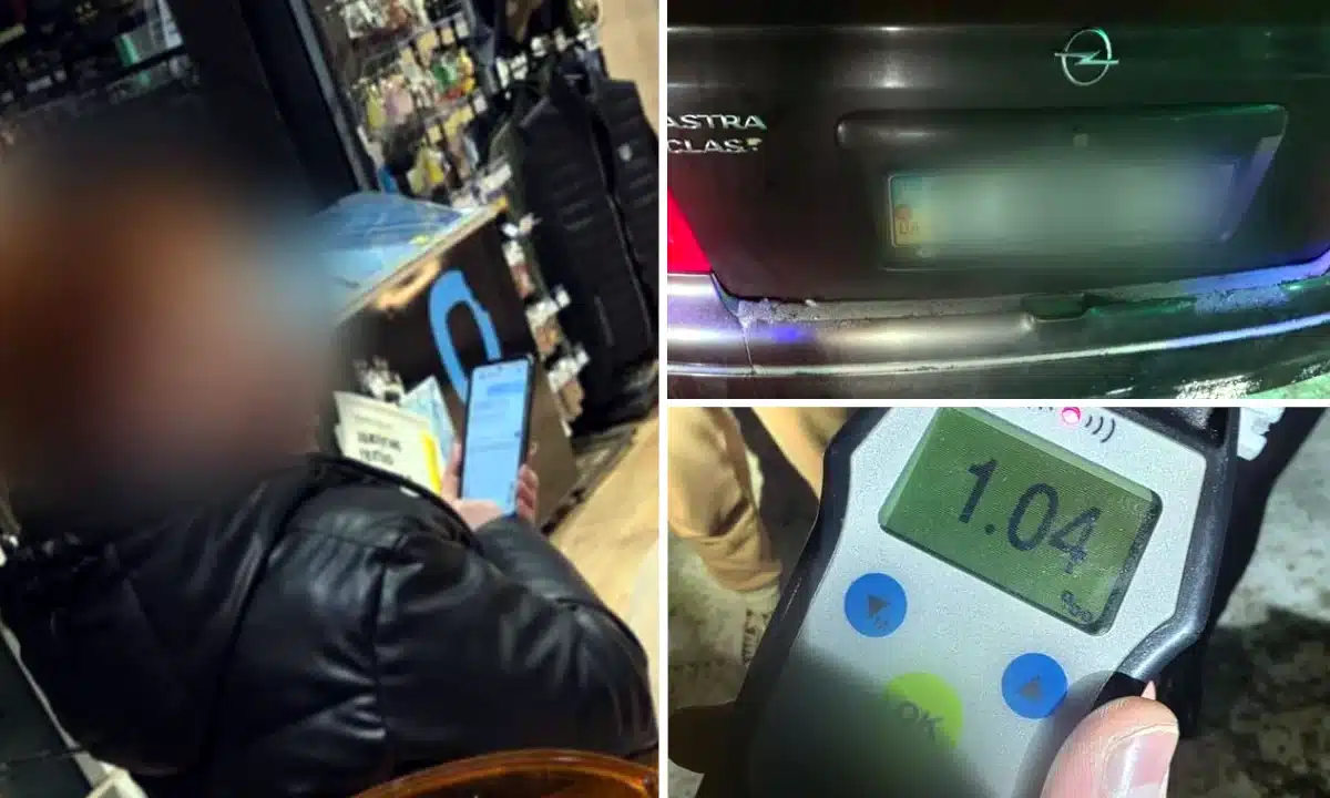 Водійка, авто і алкотестер.