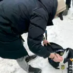 Порушник з рюкзаком.